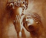 Art Reproduction Oil Painting - Classical: Embrace II - Standard 20x24 - Hand Painted Canvas Art