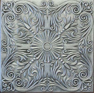 R 139 Styrofoam Ceiling Tile 20x20 - Antique Silver Best Buy Ceiling Tiles