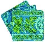 April Cornell Potholders Set of 3 Rosehip Turquoise 61RM%2BtpjLwL. SL160 April Cornell Potholders Set of 3 Rosehip Turquoise