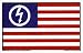 Marilyn Manson - American Flag Logo - Sticker / Decal