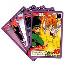 YuYU Hakusho Trading Cards - Blue Back from 1993 (5 Packs)