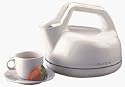 West Bend 6400 1-Quart Electric Tea Kettle, White