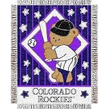 Colorado Rockies Jacquard BABY Throw Blanket