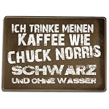 Produkt-Bild: Ich trinke meinen Kaffee wie Chuck Norris - schwarz und ohne Wasser... Glasschneidebrett