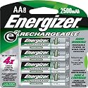 Energizer Rechargeable AA Nimh Batteries (8 Pack)