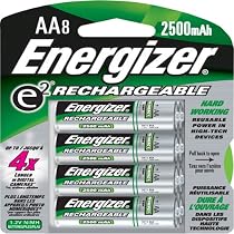 Energizer Rechargeable AA Nimh Batteries (8 Pack)
