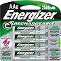 Energizer Rechargeable AA NiMH Batteries (8 Pack)