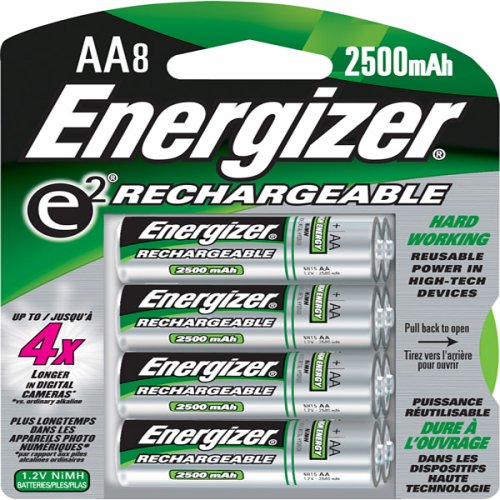 Cover image : Energizer Rechargeable AA Nimh Batteries (8 Pack)