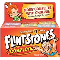 Flintstones Children's Complete Multivitamin Chewable Tablets, 60-Count Bottles (Pack of 3)