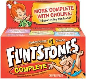 Flintstones Children's Complete Multivitamin Chewable Tablets, 60-Count Bottles (Pack of 3)
