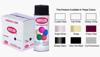 Krylon Interior/Exterior Spray Paint (12 oz.) - Glossy Black/OSHA