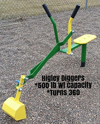 John Deere Green Playground Sand Digger Backhoe Excavator