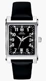 Swiss Military Escort Black Leather Band Watch