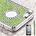 Pandamimi Deluxe Light Green Diamond Rhinestone Glitter Bling Chrome Hard Case Cover for Apple iPhone 5 5G + Screen Protector + Stylus