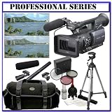 Panasonic Pro AG-HMC150 3CCD AVCHD 24fps Camcorder + Willoughby's Two (2) 16GB SD Advanced On-The-Go or Stop-N-Film Shooter Package