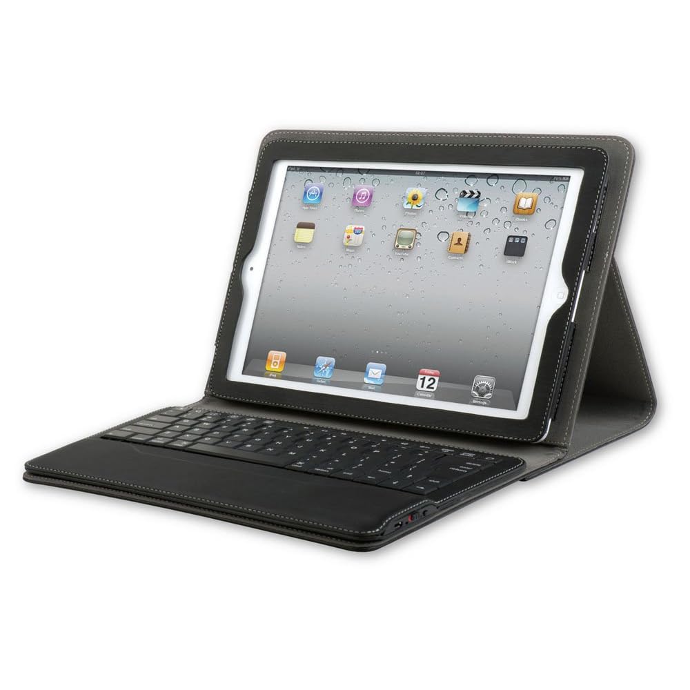 Qmadix QM-KPAPIPAD2-R Portfolio with Removable Bluetooth Keyboard for iPad 2