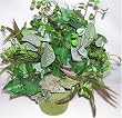 17" Potted Artificial Mixed Greenery #1