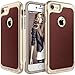 iPhone 7 Case, E LV iPhone 7 Case Cover - PU Leather Slim Protective Case Cover for Apple iPhone 7 - [BROWN]