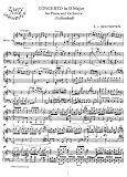 Beethoven Concerto in D Major (Unfinished) for Piano and Orchestra (2 Piano reduction): Instantly download and print sheet music