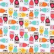 60 Wide Kaufman Minky Cuddle Night Owl Carnival Fabric By The Yard