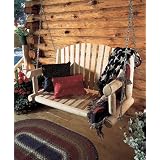 Rustic Natural Cedar PORCH SWING WITH CHAIN KIT - 26C by Rustic Natural Cedar