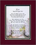 Review Genie's Poetry  / Leo 8x10 poem, Double-matted in Burgundy/Dark Green.