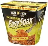 Review Tiger Tiger  / Tiger Tiger Easy Snax, Satay Sauce with Rice Noodles, 10-Ounce Boxes (Pack of 8)