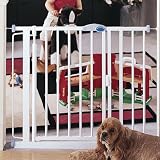 Metal Auto-Close Safety Gate - White