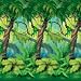 Jungle Trees Backdrop Party Supplies