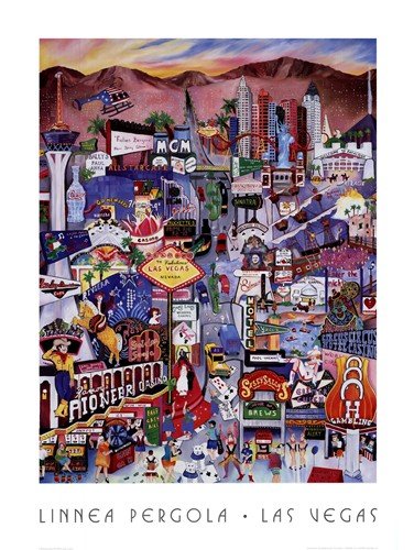 61RSjVKZWRL Las Vegas HIGH QUALITY MUSEUM WRAP CANVAS Print Linnea Pergola 27x36 Reviews