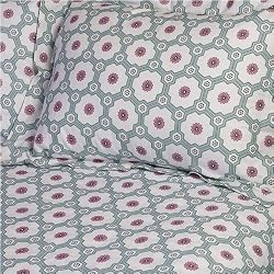 Dreamy Linens Tile Print Pillowcase Set