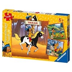 Ravensburger 09308 - Yakari Unterwegs 3 x 49 Teile Puzzle