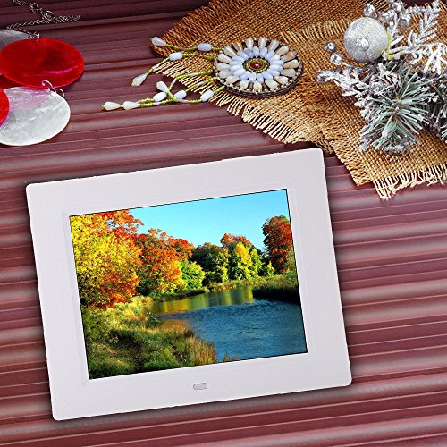 EverTrust(TM)New 8 inch Ultrathin HD TFT-LCD Picture Digital Photo Frame Alarm Clock MP3 MP4 Movie Player with Remote Desktop