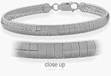 Ladies Sterling Silver Omega Bracelet