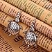 Yazilind Antique Tibetan Silver Tortoise Ear Wire Hook Dangle Earrings