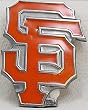 San Francisco Giants Enamel Pewter Buckle, MLB Baseball Buckle