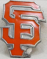 San Francisco Giants Enamel Pewter Buckle, MLB Baseball Buckle