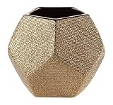 Torre & Tagus 902186A Orion Angle Vase Short - Gold [並行輸入品]