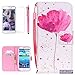 Galaxy S3 Case,Samsung Galaxy S3 Case,Captain Bell Galaxy S3 Wallet Case Pu Leather Flip Case Stand Cover Case for Samsung Galaxy S3 i9300 Flower