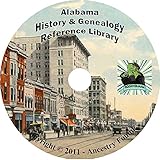 alabama history  genealogy 62 books on dvd ancestry records family