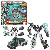 Transformers Power Core Combiners Series Robot Action Figure – CRANKCASE Commander with 4 Destrons (Missile Carrier Drone, Attack Helicopter Drone, Spy Plane Drone and Assault Vehicle Drone)
