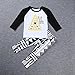 FEITONG 1 Set Infant Baby Boy's T-Shirt +Geometric Print Pants (6 Months)