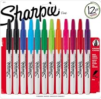 Sharpie RT Retractable Permanent Markers, 12 per Package