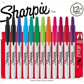 Sharpie RT Retractable Permanent Markers, 12 per Package