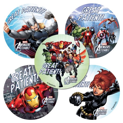 Avengers Patient Stickers - 75 Per Pack