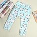 CANIS Baby Boys Girls Cartoon Print Harem PP Leggings Pants (90(1-2T), Blue fox)
