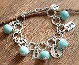 Amazonite bracelet, 'Stars at Sea'