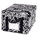 Large Fleur Black Storage Box