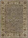 IMAGE OF Crowne Collection Crowne 6008 Sage Green Beige Floral Area Rug 6.00 x 9.00.
