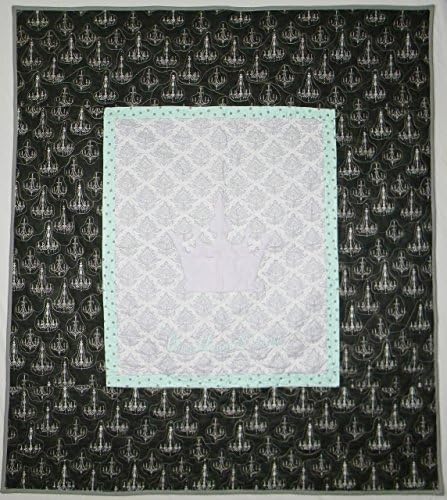 Baby girl gift - Baby girl nursery bedding item - crib bedding girl - Homemade baby blanket - Baby quilts for sale - Fairytale - Chandelier